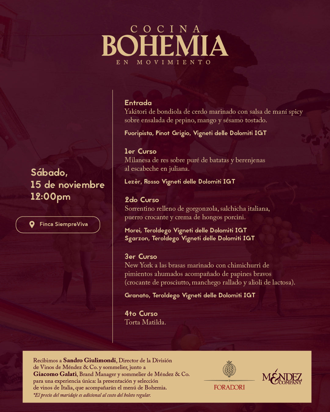 Bohemia Cocina en Movimiento