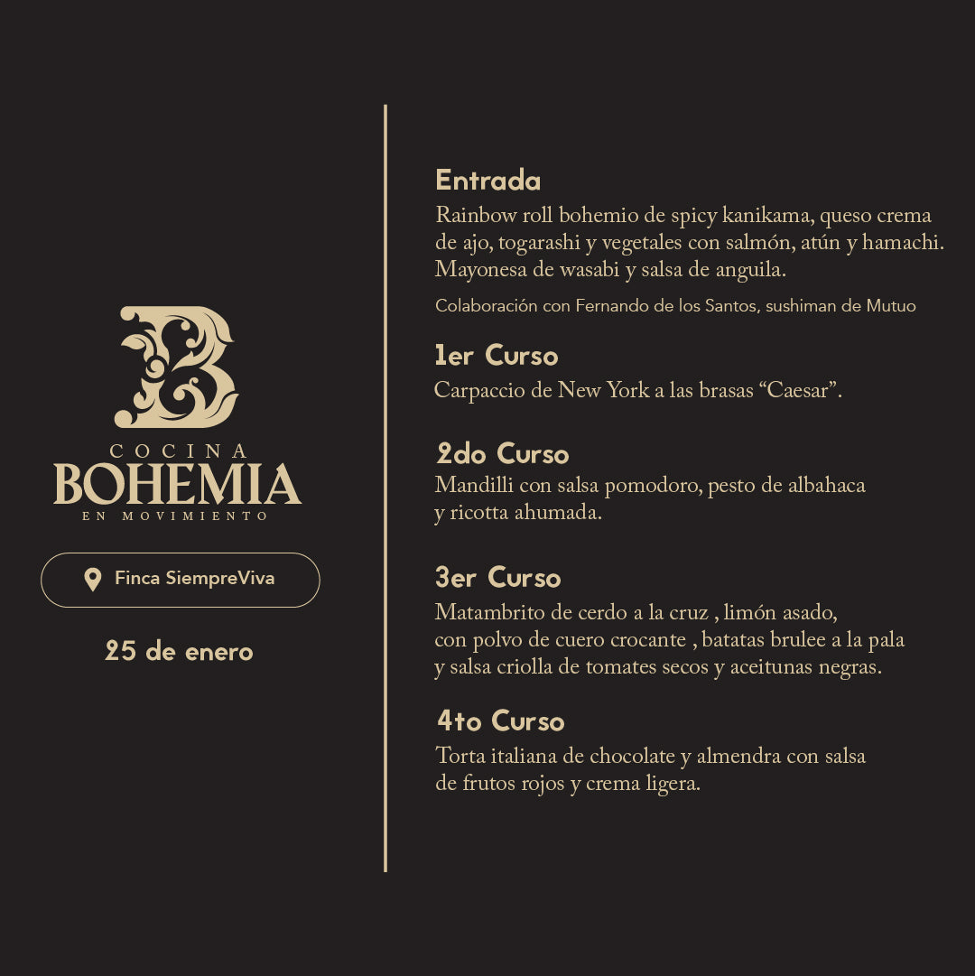 Bohemia Cocina en Movimiento / Cayey