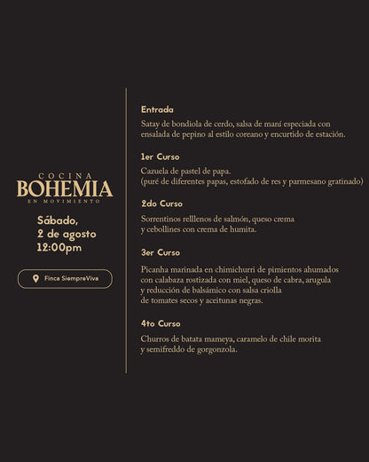 Bohemia Cocina en Movimiento