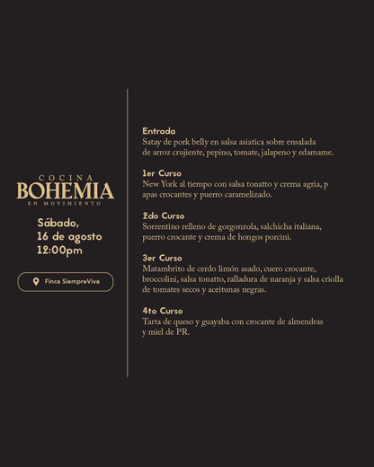 Bohemia Cocina en Movimiento