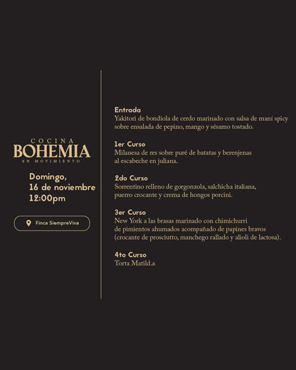 Bohemia Cocina en Movimiento