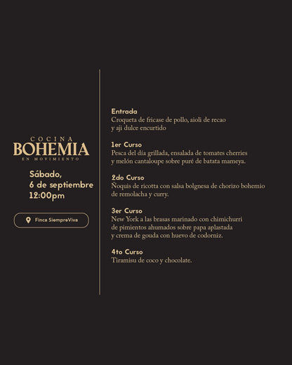 Bohemia Cocina en Movimiento