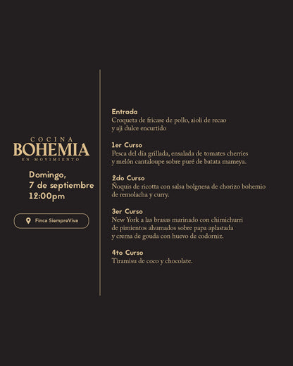 Bohemia Cocina en Movimiento