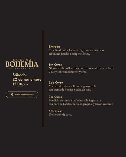 Bohemia Cocina en Movimiento