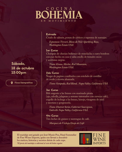Bohemia Cocina en Movimiento