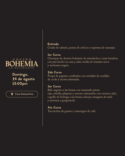 Bohemia Cocina en Movimiento
